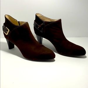 Cole Haan Nike Air Brown Suede Booties - Size 11